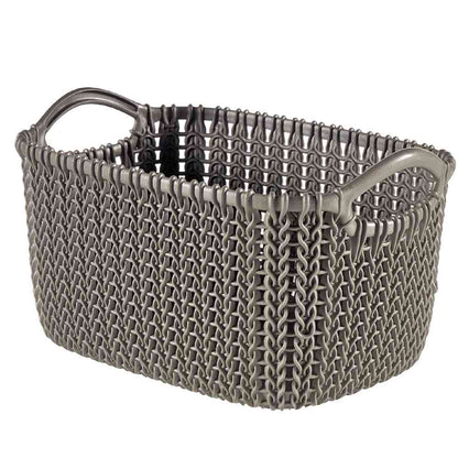 Fujie Knit Square Basket 8L Brown CV-010