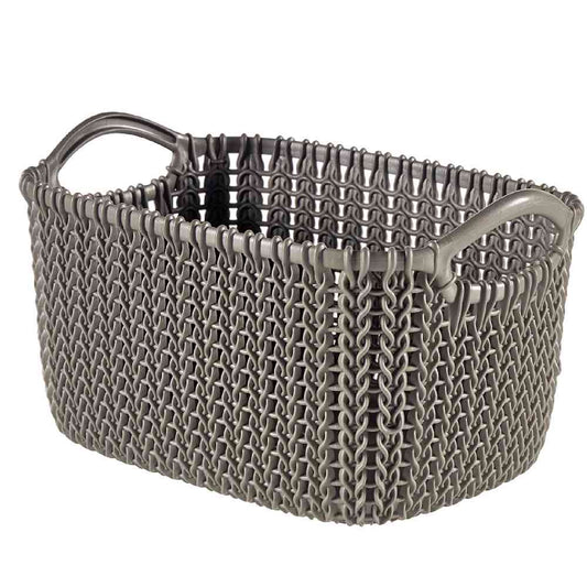 Fujie Knit Square Basket 8L Brown CV-010