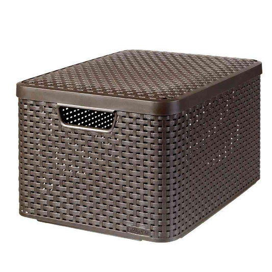Fuji E Style Storage Box L Brown CV-049