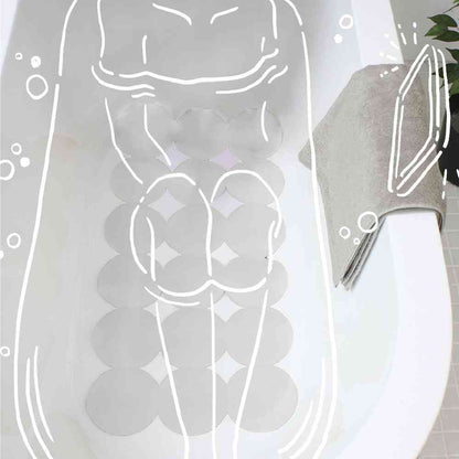 Fujie AIRY DROP Bathroom Mat for Bathtub 80×40cm White AD-301