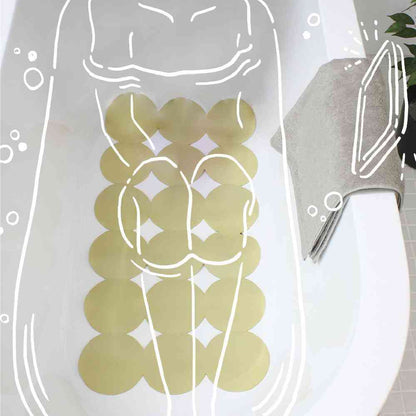 Fujie AIRY DROP Bathroom Mat 80×40cm Yellow AD-303