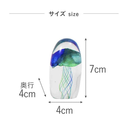 Toyo Glass Interior Object Jellyfish S Green