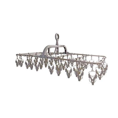 Fujie ALUMI HANGER Aluminum Laundry Hanger 42 Clips Copper Brown AL-002