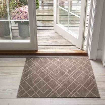 Toyo tica copenhagen Floor Mat 60×90 LINES Beige/Sand