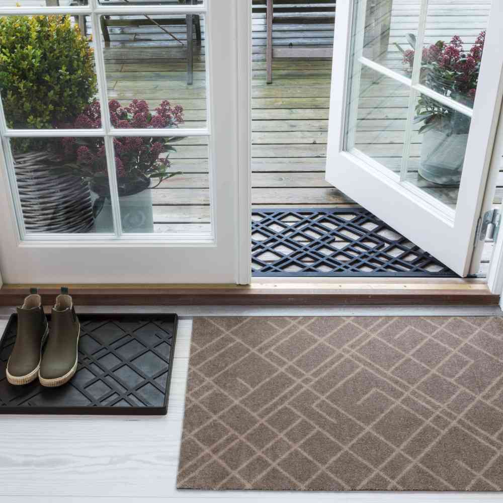 Toyo tica copenhagen Floor Mat 60×90 LINES Beige/Sand