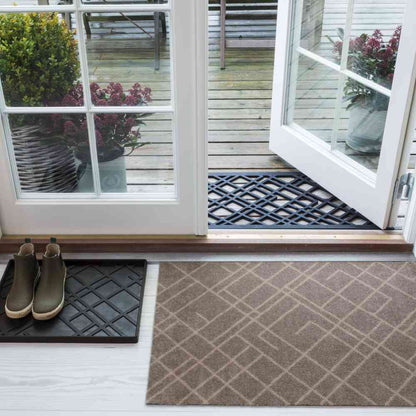 Toyo tica copenhagen Floor Mat 60×90 LINES Beige/Sand