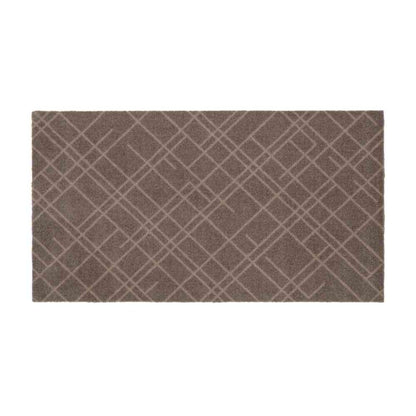 Fujie tica copenhagen Floor Mat 67×120 LINES Beige/Sand