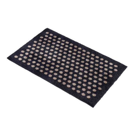 Toyo tica copenhagen Floor Mat 40×60 DOT Black/Sand
