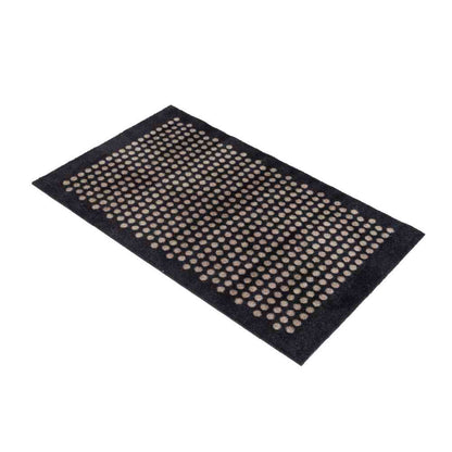 Toyo tica copenhagen Floor Mat 60×90 DOT Black/Sand