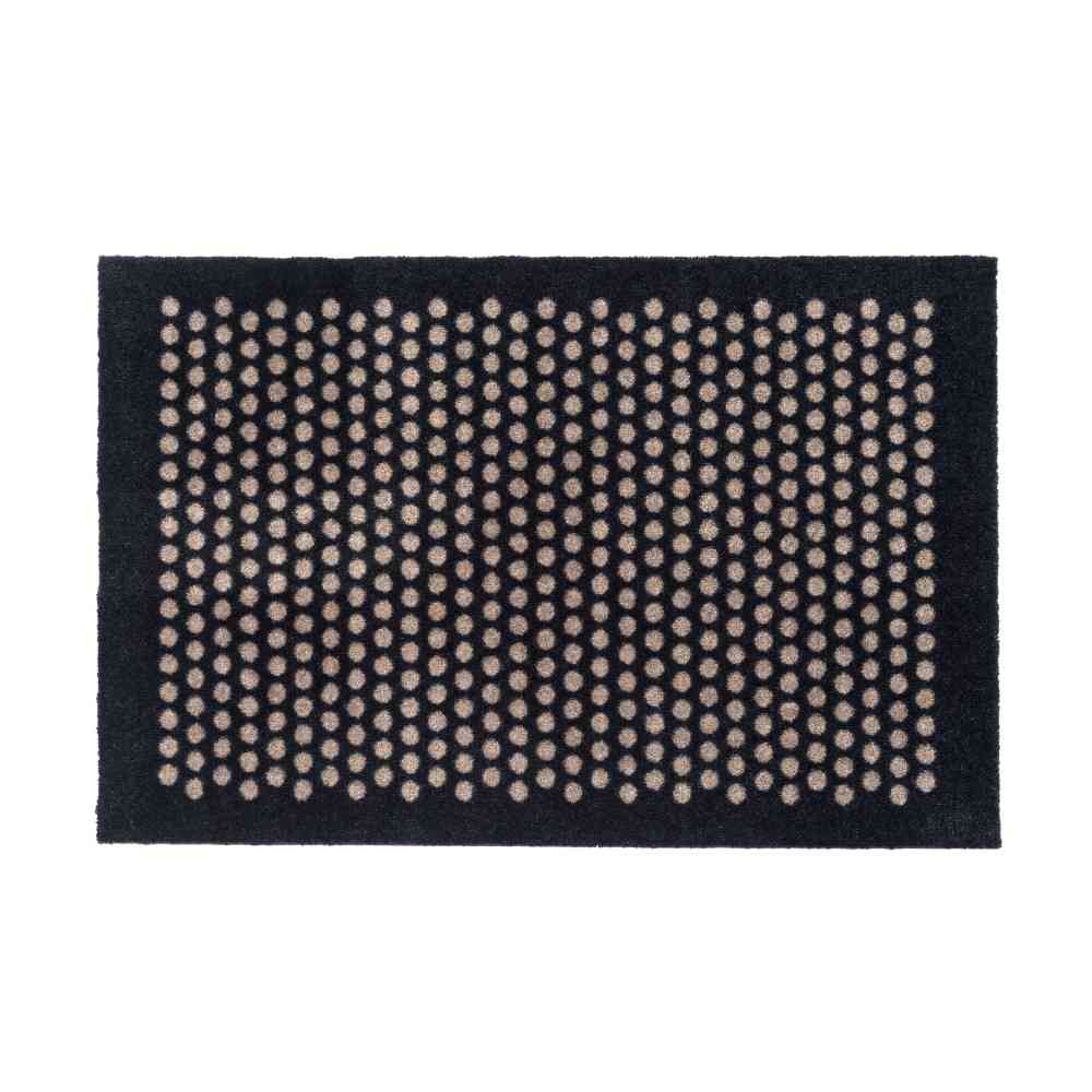 Toyo tica copenhagen Floor Mat 60×90 DOT Black/Sand