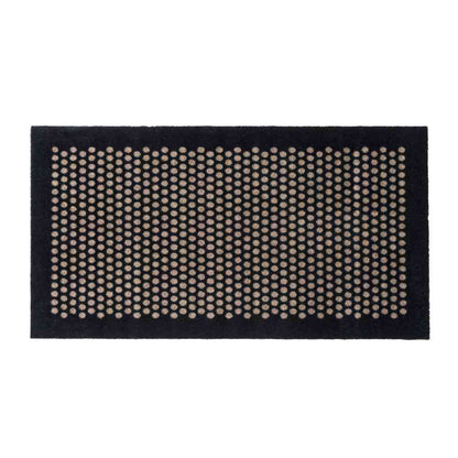 Fujie tica copenhagen Floor Mat 67×120 DOT Black/Sand