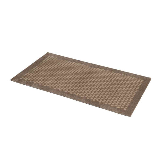 Fujie tica copenhagen Floor Mat 67×120 DOT Beige/Sand