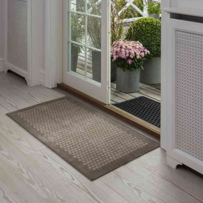 Fujie tica copenhagen Floor Mat 67×120 DOT Beige/Sand