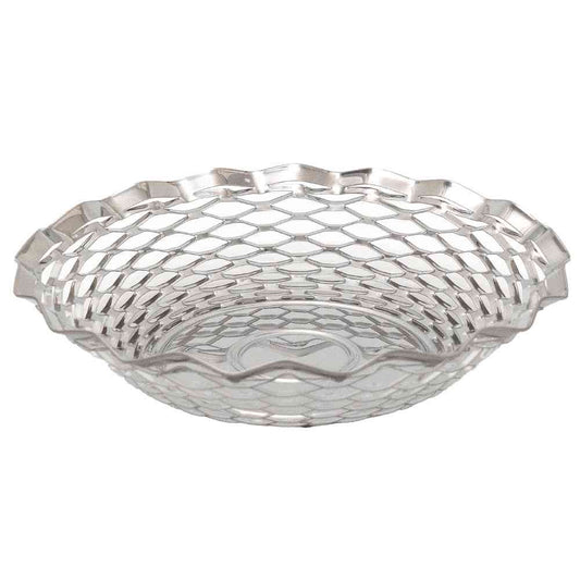 Tōei Roger Orfevre Stainless Steel Round Basket - Silver RO-003