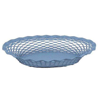 Tōei Roger Orfevre Stainless Steel Oval Basket S - Blue RO-005