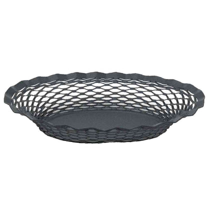 Tōei Roger Orfevre Stainless Steel Oval Basket S - Gray RO-006