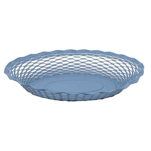 Tōei Roger Orfevre Stainless Steel Oval Basket L - Blue RO-008