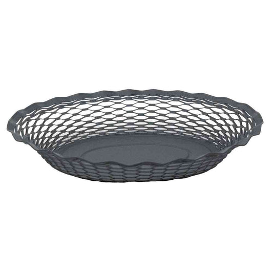 Tōei Roger Orfevre Stainless Steel Oval Basket L - Gray RO-009