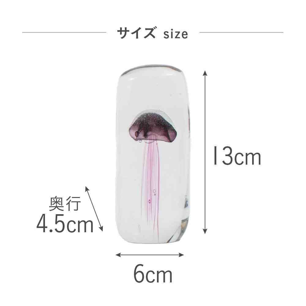 Toyo Glass Interior Object Jellyfish M Pink