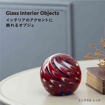 Toyo Glass Interior Object Mix S Red