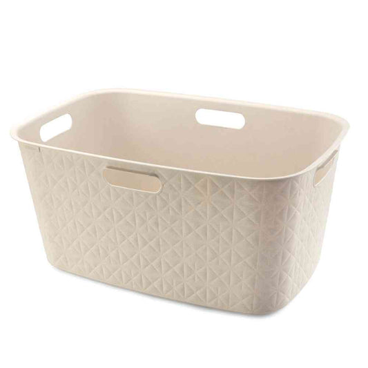 Fujie Softex Laundry Basket 45L Chalk White CV-122