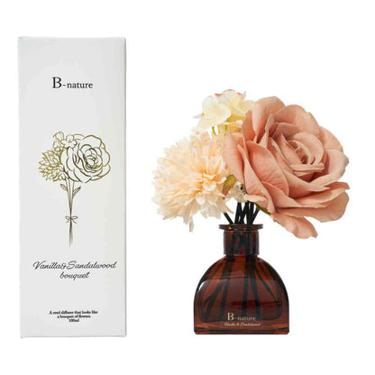 Toue B-nature Flower Bouquet Reed Diffuser Vanilla & Sandalwood Bouquet BN-027 100ml