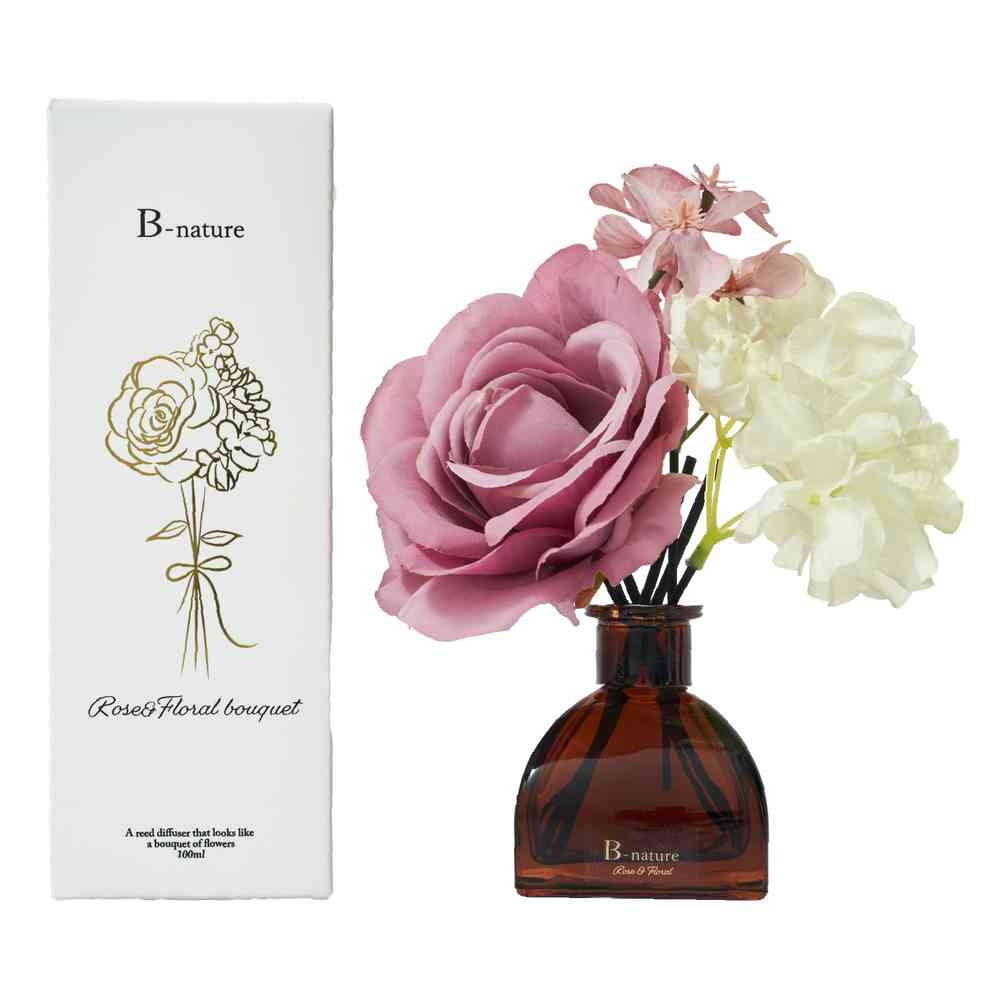 Fuji E B-nature Flower Bouquet Reed Diffuser Rose & Floral Bouquet BN-030 100ml