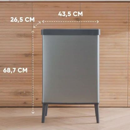 Tōei Verto Dust Bin with Legs Pearl Rose CV-142 54L