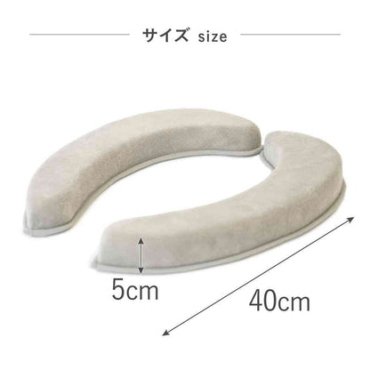 藤栄 マシュマロ便座クッション 極厚  グレー MG-104