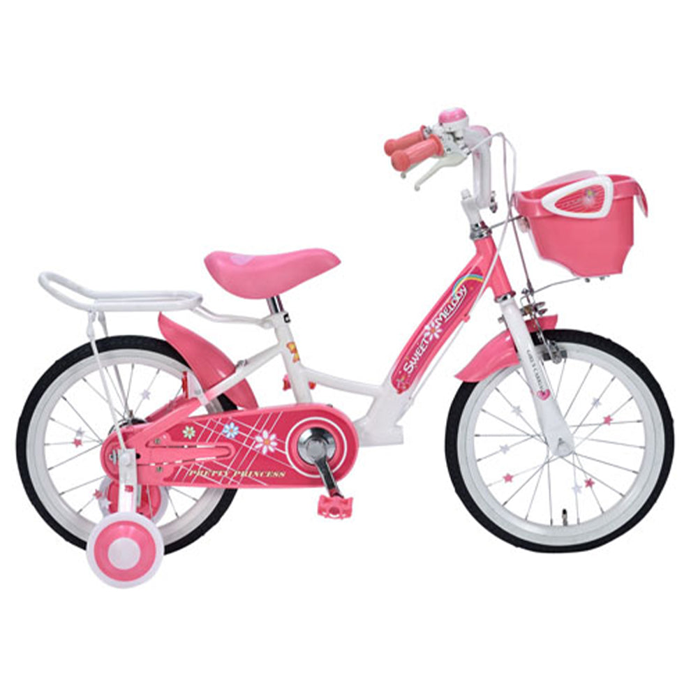 Children's Bicycle 16-inch with Basket and Training Wheels MD-12