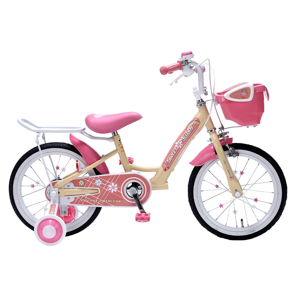 Children's Bicycle 16-inch with Basket and Training Wheels MD-12