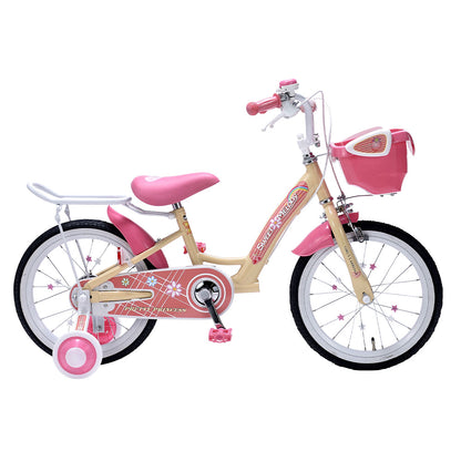 Children's Bicycle 16-inch with Basket and Training Wheels MD-12