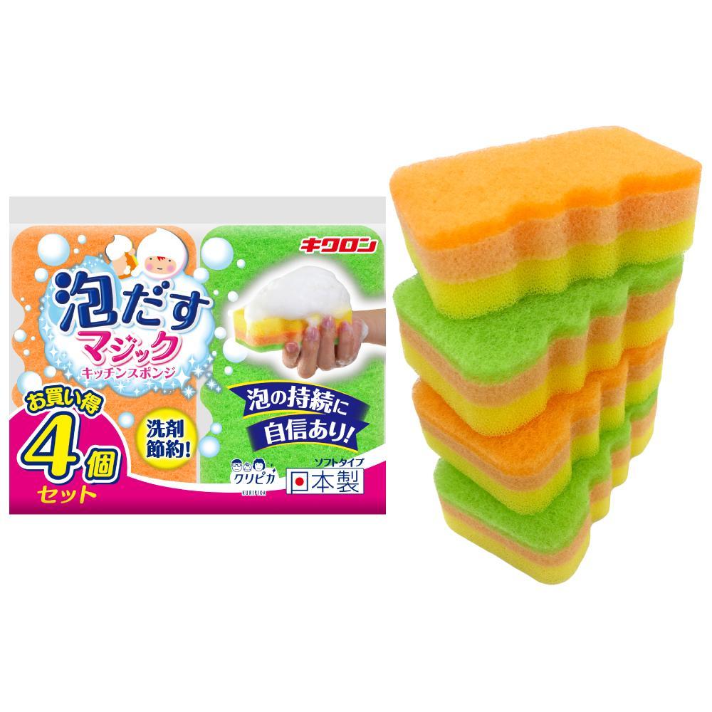 Kikuron Kuripika Foaming Sponge 4 Units