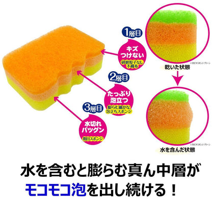 Kikuron Kuripika Foaming Sponge 4 Units