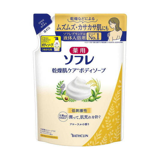 Medicated Sofure Dry Skin Care Body Soap Refill 400ml