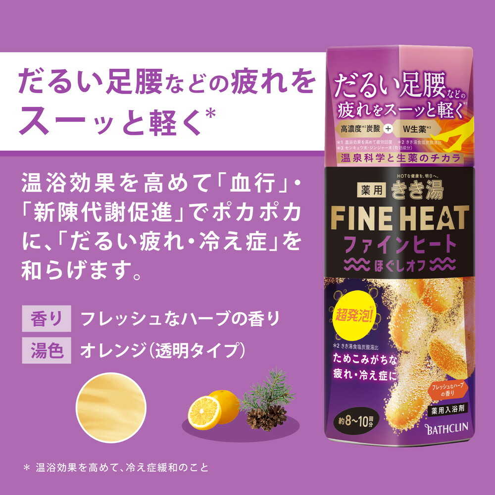 [Quasi-Drug] Kiki-yu Fine Heat Relax Off Refill 500g