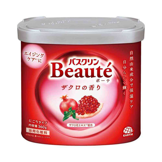 Earth Chemical Bathclin Beauté Pomegranate Scent 360g (Approx. 12 Uses)