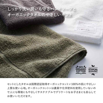 Orangy Medicinal Hand Soap and Towel Set 19030