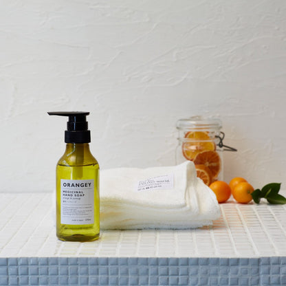 Orangy Medicinal Hand Soap and Towel Set 19035