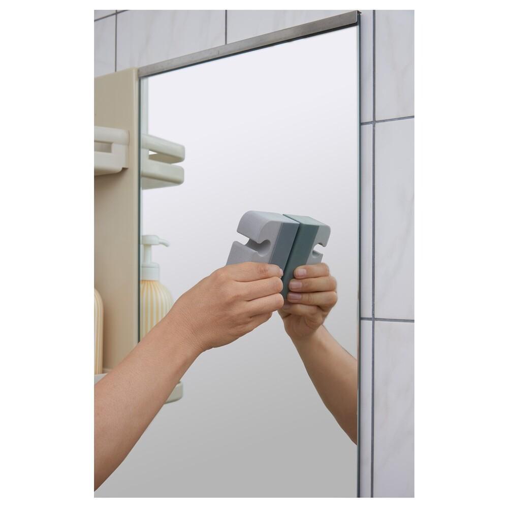 3M Scotch-Brite Bath Shine Amazing Mirror Polisher Strong with Holder (1 Piece) and Polishing Sheet (1 Piece)