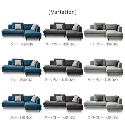 Left Couch Sofa Raymons Brown Leg Type Blue