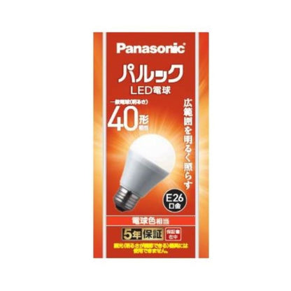 Panasonic Paluck LED Bulb 40 Shape Bulb Color Wide Beam