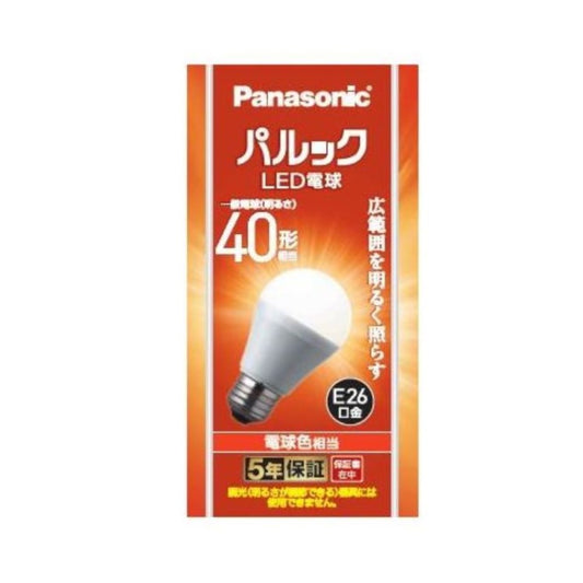 Panasonic Paluck LED Bulb 40 Shape Bulb Color Wide Beam