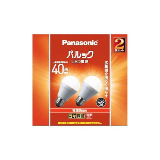 Panasonic LED Basic 40 Bulb 2P LED Bulb Warm White (P)LDA4LGK42T