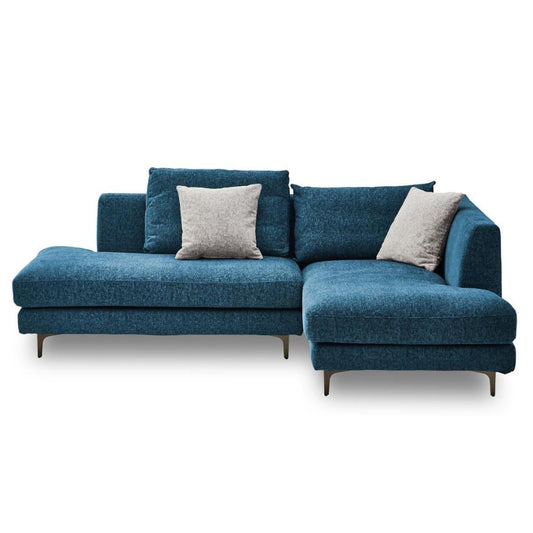 Left Couch Sofa Raymons Metal Leg Type Blue