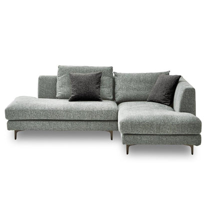 Left Couch Sofa Raymons Metal Leg Type Light Gray