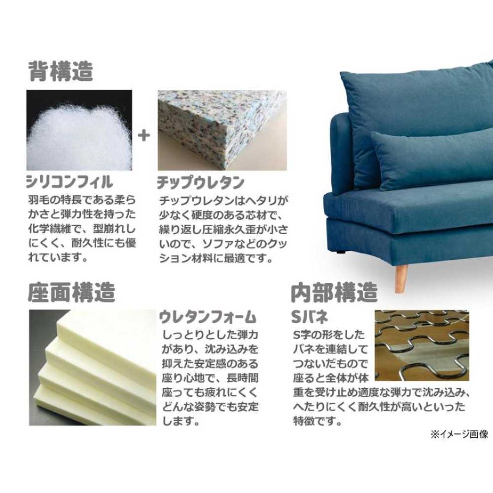 3-Seater Sofa TAPIOCA Blue 315799