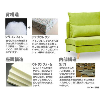 3-Seater Sofa TAPIOCA Green 315800