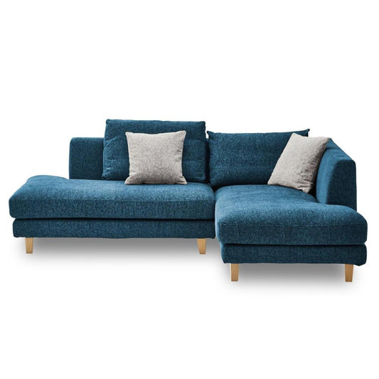 Left Couch Sofa Raymons Natural Leg Type Blue