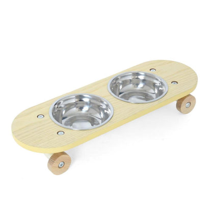 Pet Food Bowl Skate Plate Natural Small 326837